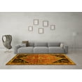 thumbnail image 3 of Ahgly Company Machine Washable Indoor Square Persian Yellow Traditional Area Rugs, 8' Square, 3 of 4
