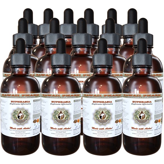 Euphrasia, VETERINARY Natural Alcohol-FREE Liquid Extract, Pet Herbal Supplement 15x4 oz