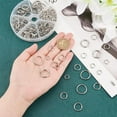thumbnail image 3 of 1 Box 304 Stainless Steel Open Jump Rings with Brass Rings Antique Bronze & Stainless steel Color 103x17mm 180pcs/box, 3 of 8