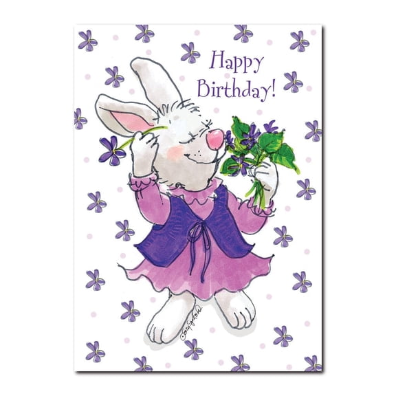 Violet Birthday Greeting Card