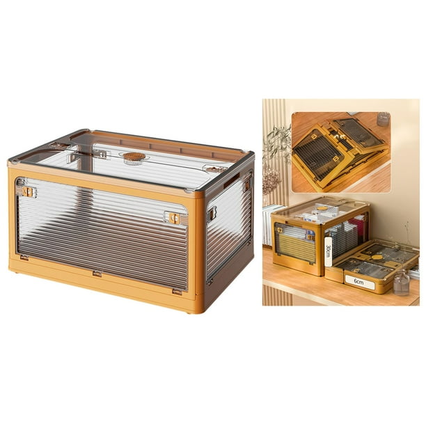 Caja de Almacenamiento Plegable Decorativa Macarena Contenedor de gran Capacidad con tapa amarillo