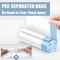 thumbnail image 3 of CCOCC Small Trash Bags 4 Gallon-Drawstring 4 Gallon Trash Bag,Tear-Free 4 Gal Small Garbage Bags,Separated Unscented White Small Trash Bags Bathroom Trash Bags,57 Count, 3 of 6