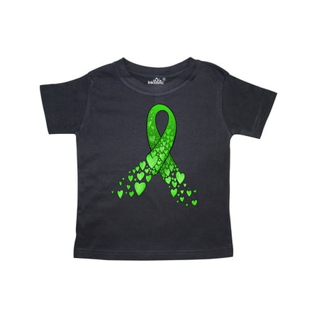 

Inktastic Mental Health Awareness Ribbon with Green Hearts Gift Toddler Boy or Toddler Girl T-Shirt