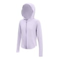 thumbnail image 2 of OGLCCG Teens Girls UPF 50+ Sun Protection Hoodie Jacket Lightweight Long Sleeve Sun Shirt for Kids with Pocket Outdoor Hiking Shirts 3-15 Years, 2 of 5