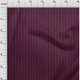 thumbnail image 2 of oneOone Viscose Chiffon Fabric Dotted Chevron & Leaves Block Printed Fabric 1 Yard 42 Inch Wide, 2 of 4