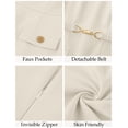 thumbnail image 4 of Merokeety Womens Summer Dresses Elegant Business A Line Bodycon Work Short Dress Apricot m, 4 of 9