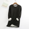 thumbnail image 4 of Minnieouse Ropa interior térmica de algodón para mujer, ropa interior térmica portátil de Color sólido lavable de manga larga con cuello para Prendas para la parte del cuerpo Negro 5XL Minnieouse AP013396-24, 4 of 6