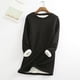 thumbnail image 4 of Minnieouse Ropa interior térmica para mujer, portátil, de Color sólido, reutilizable, lavable, de repuesto, para invierno y otoño, ropa interior cálida Prendas para la parte del cuerpo Negro L Minnieouse AP013396-19, 4 of 6