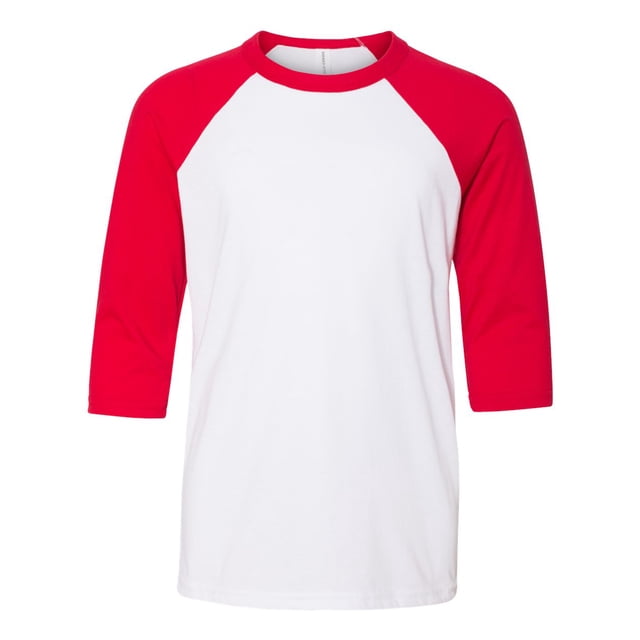 Bella T-Shirt de Baseball à Manches 34 en Toile 3200Y, m, Blanc