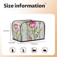 thumbnail image 5 of Daiia Vintage Wood Background with Floral Pattern 2 slice Toaster Cover, Toaster Appliance Dust-proof Cover For Kitchen Small Appliance Dust Cover and Fingerprint Protection, 5 of 7