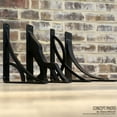 thumbnail image 5 of Ekena Millwork 2"W x 12"D x 15"H Miller Wrought Iron Bracket, (Triple center brace) (4-Pack), 5 of 6