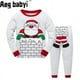 thumbnail image 2 of Conjunto de ropa navideña para niños y niñas, pijamas de manga larga para bebés y niñas, camisetas y pantalones, 2 uds., ropa de casa, trajes para dormir, 2 of 4