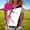 #0101Hot Pink, variant on Qiyinn Women's Golf Polo Shirts Short Sleeve Quarter Zip Pullover Moisture Wicking Workout Tops