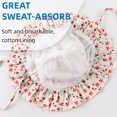 thumbnail image 4 of Bow Baby Girls Summer Hat Flower Toddler Girls Sun Hat Cotton Breathable Infant Hat, 4 of 5