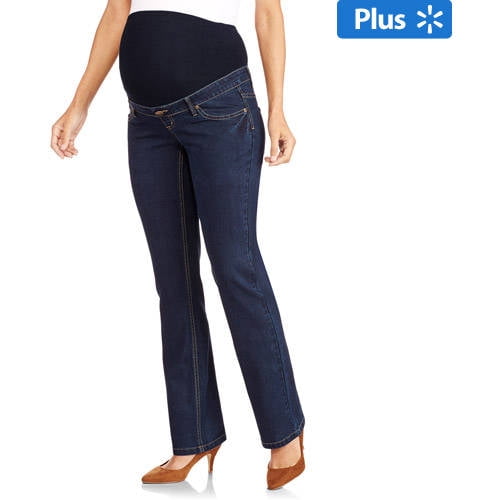 Maternity Plus-Size Full-Panel 5-Pocket Bootcut Jeans - Walmart.com