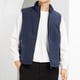 thumbnail image 4 of Puntoco Chaqueta Ajustada Con Múltiples Bolsillos Y Cuello Alto De Color Sólido Para Hombre, Chaquetas Casuales Sin Capucha Y Sin Mangas, 4 of 5