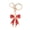 Red, variant on Women Rhinestone Bow Keychain Sparkling Bow Bag Charm Faux Crystal Key Chain Car Pendant Valentine Gift