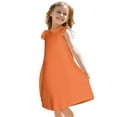 thumbnail image 3 of Girls Summer Dress Tween Dresses Sleeveless Dress with Ruffle Sleeves Perfect for Summer Party and Casual Wear ,Sie:150, 3 of 8