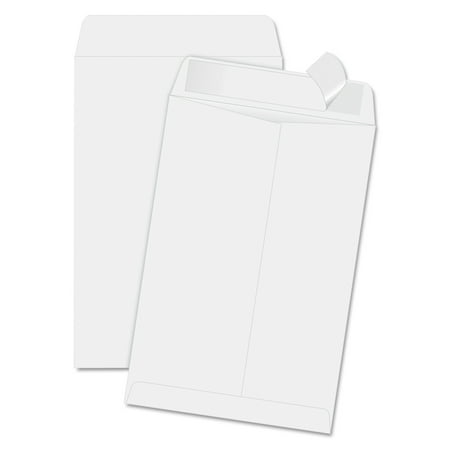 Quality Park Redi Strip Catalog Envelope, 6 1/2 x 9 1/2, White, 100/Box -QUA44334