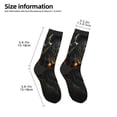 thumbnail image 2 of Kdxio Metal Evil Skull Print Children's Socks for Daily Wear and Sports Use Colorblock Mid-Calf Design Breathable Material, 2 of 5