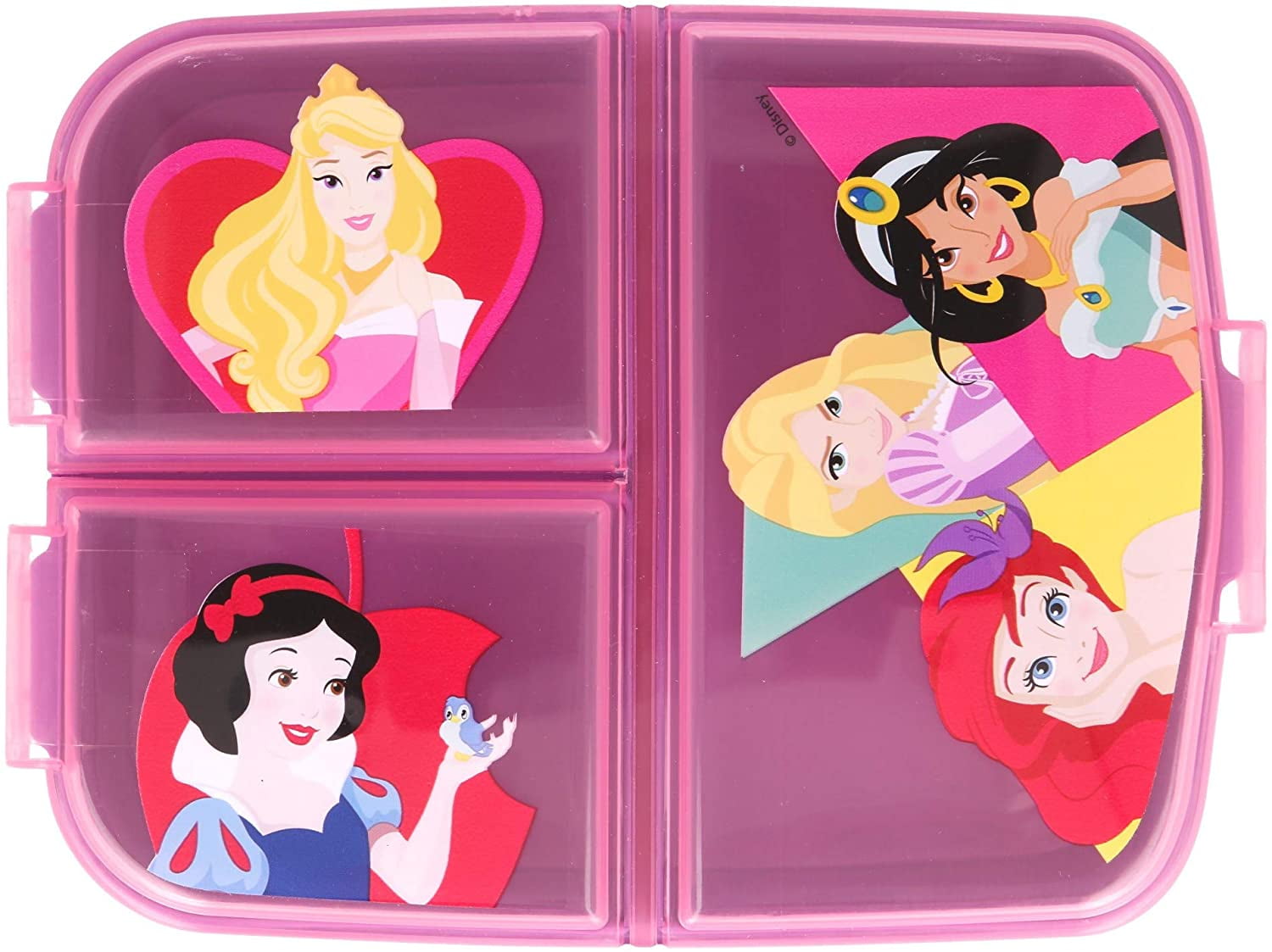 Multi Compartment Lunch Box Princess Bright and Bold