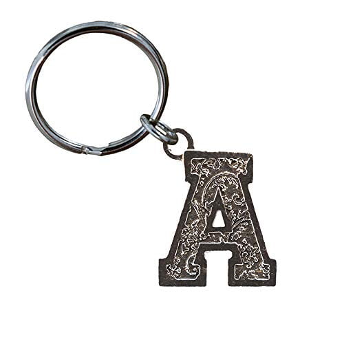 A Keychain, Letter, Alphabet, L001KC, Key Fob, Key Ring, Keys, Zipper Pull, Luggage Tag, Pewter, Backpack, Over 300 Keychains Designs, Handmade in the USA