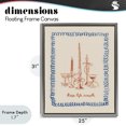 thumbnail image 4 of Stupell Industries Shabby Chic Keep Life Simple Candles Gray Floating Frame Canvas Art, 25 x 31, by The Prints Vibe, 4 of 8