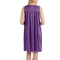 thumbnail image 4 of EZI Nightgowns for Women - Soft & Breathable Satin Night Gowns for Adult Women - Medium to Plus Size Womens Sleep Shirts - Knee-Length Nightgown, 4 of 6