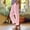 Pink, variant on Delayuji Plaid Linen Pants For Women Loose Elastic Waist Casual Summer Palazzo Pants With Pockets