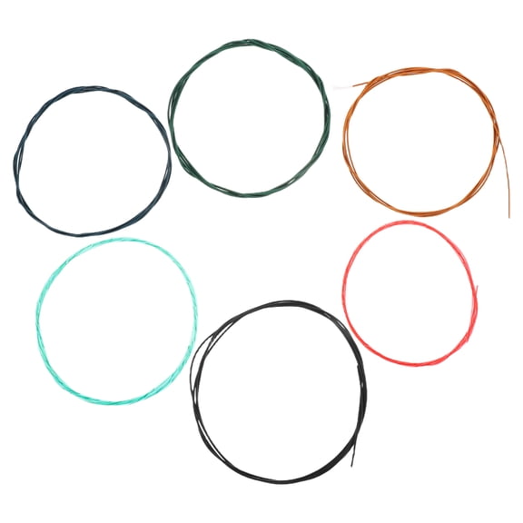 Clispeed 6Pcs Colored Classical Guitar for Acoustic Guitar Durable Sound Performance