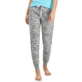 thumbnail image 2 of JENNI Intimates Gray Cuffed Jogger Animal Print Sleep Pants XS, 2 of 3