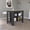 Black / Light Oak, variant on TUHOME Cala Kitchen Island with Storage and Seating, 3 Shelves, Wide Top, Engineered Wood