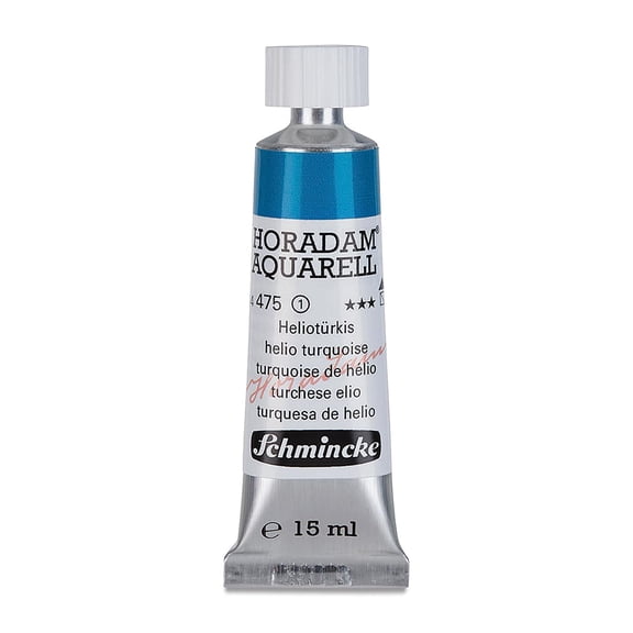 Schmincke Horadam Aquarell Artist Watercolor - Helio Turquoise, 15 ml tube