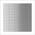 thumbnail image 1 of Subway Silver Stainless Steel 12.2 in. X 11.81 in. X 5 mm Metal Peel and Stick Wall Mosaic Tile (6 sq. ft. / case), 1 of 5