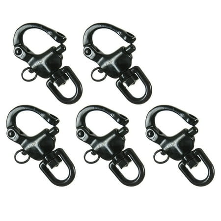 Snap Shackle 18KN (5-Pack) - Fusion Climb Delta - Professional Sailing Rigging Swivel Snap Hook - Heavy Duty Steel - Quick Release Snap Shackle for Rope, Sailing, Rigging - OSHA ANSI Compliant