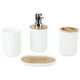 thumbnail image 2 of JUEGO DE ACCESORIOS DE BAÑO DE 4 PIZAS, ESEENCIAL PARA BAÑO IMPERMABLE, INCLUIDO dispensador de locio, 2 of 7