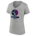 thumbnail image 2 of Women's Heather Gray USA Baseball Radiating Victory V-Neck T-Shirt, 2 of 3