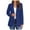 Blue, variant on Blazers for Women Bussiness Casual Suit Coat Long Sleeve Button Down Solid Lapel Suits with Pockets Jackets for Women Black L