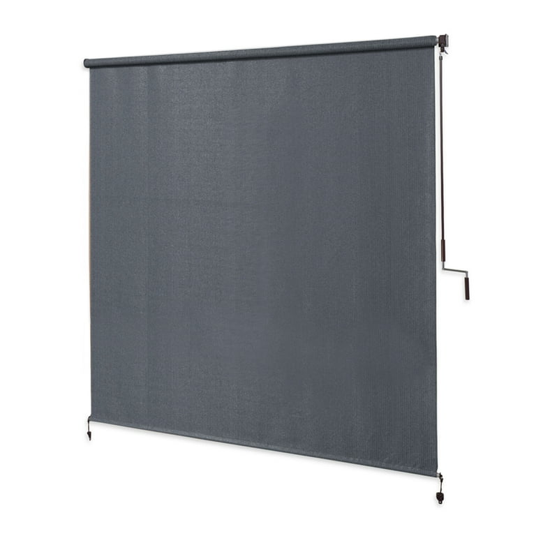 【春】夜トレファイルグレー＋ローダーx50枚 Coolaroo Wand Operated Roller Shade with 95% UV Block (6'x6