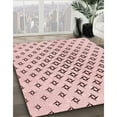 thumbnail image 3 of Ahgly Company Machine Washable Indoor Rectangle Transitional Pink Bubble Gum Pink Area Rugs, 5' x 8', 3 of 7