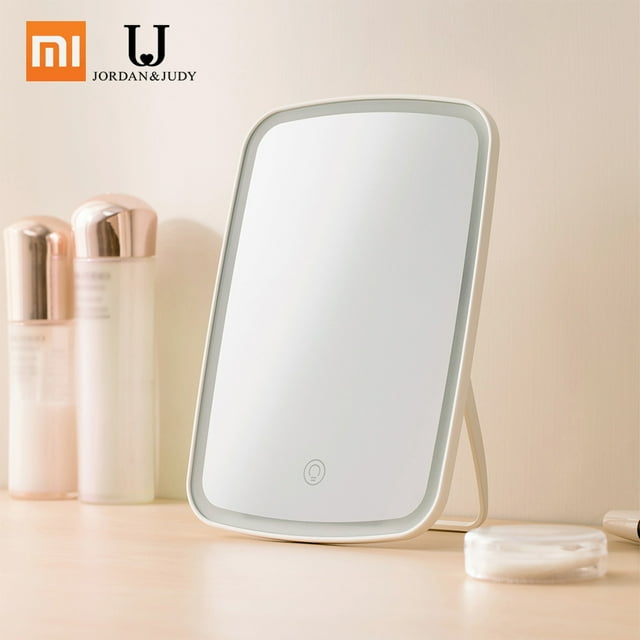 Mijia LED Makeup Mirror with Light Touch Switch Control Natural Portable Makeup Led Light Dormitory Desktop Mirror 1200mAh