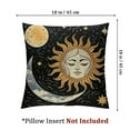 thumbnail image 4 of Acheng Celestial Sun and Moon Pillow Covers Witchy Gifts for Women, Whimsigoth Home Decor, Gifts for Astrology Lovers, Witch Decor Aesthetic,Set of 2 White(Two Size Print) 18x18in, 4 of 7