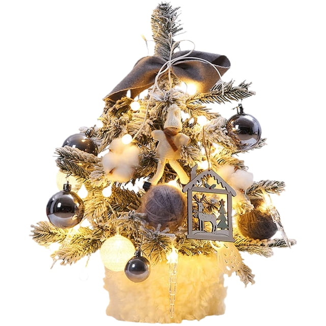 Navidad Artificial Con Luces Led Mini Árbol De Navidad Para Decoraciones Navideñas De Mesa Eigraketly HA040429-03
