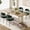 Green, variant on Farini Mid-Century Modern Dining Chairs Set of 4, Upholstered Kitchen Chairs with Metal Legs for Dining Room, Living Room, Cafe, Green