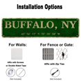 thumbnail image 4 of Linstore Buffalo Ny City Sign Rústico Vintage Metal Arte Decoración De Pared Oficina/Hogar/Aula 4 X 16, 4 of 5