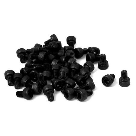 

Uxcell M4 x 6mm Full Thread Hex Socket Cap Head Screws Bolts (50-pack)