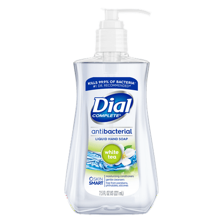 Dial Antibacterial Liquid Hand Soap, White Tea, 7.5
