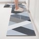 thumbnail image 3 of Alfombrilla de cuero para cocina, resistente a la suciedad, duradera, lavable, lavable y no lavable, resistente a la suciedad, alfombra de área grande, 3 of 5