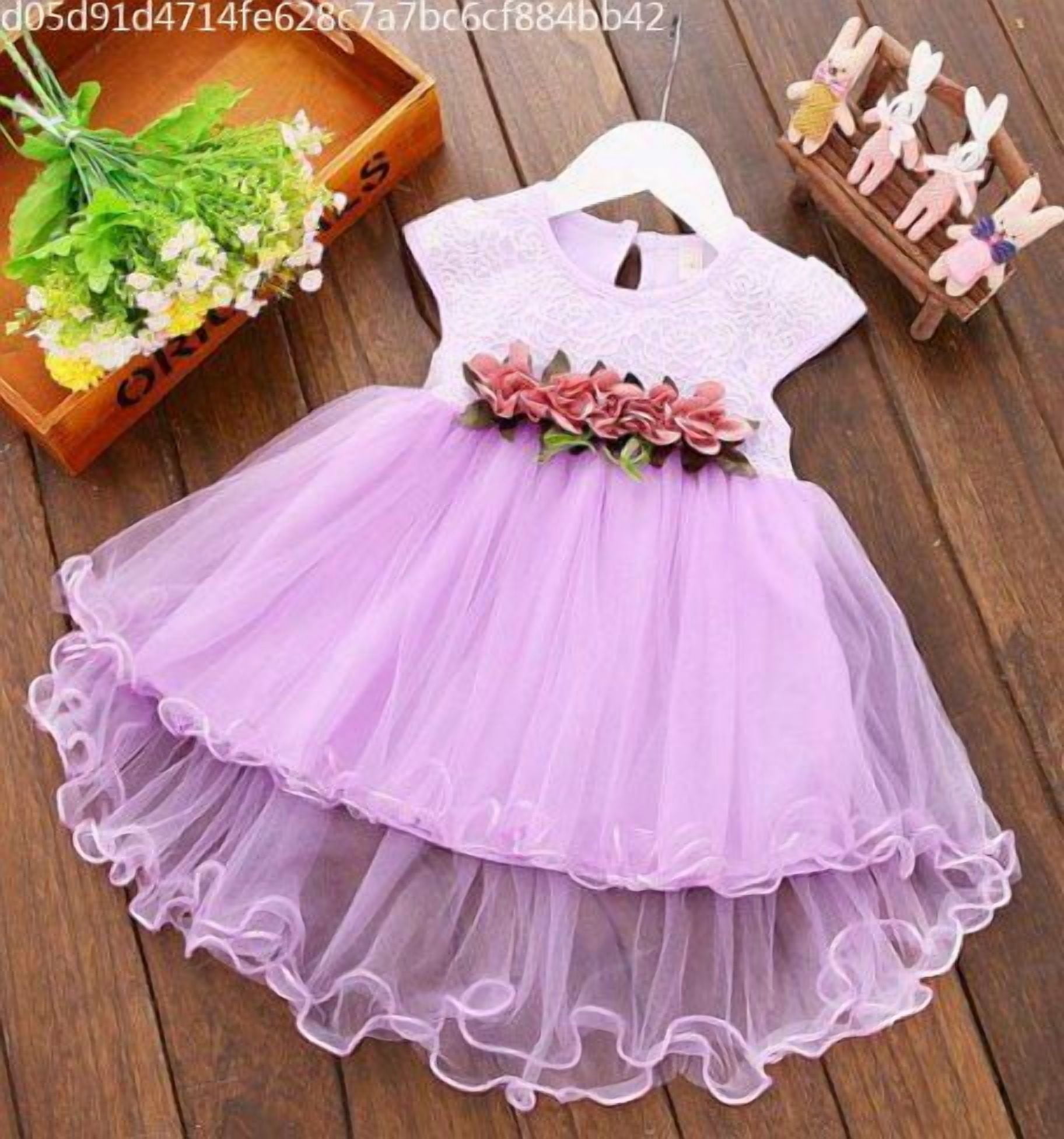 2nd birthday dress for baby girl Baby Girl's 2nd Birthday Outfit, Design with a Sparkly Golden Crown Long Sleeve 12M / Top Only main image 1