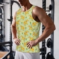 thumbnail image 5 of Picia Bright floral elephant Printed Men’s Performance Tank, Men's Workout Tank Top Moisture-Wicking Tank Top Muscle tee, Breathable Workout Shirt-X-Large, 5 of 7